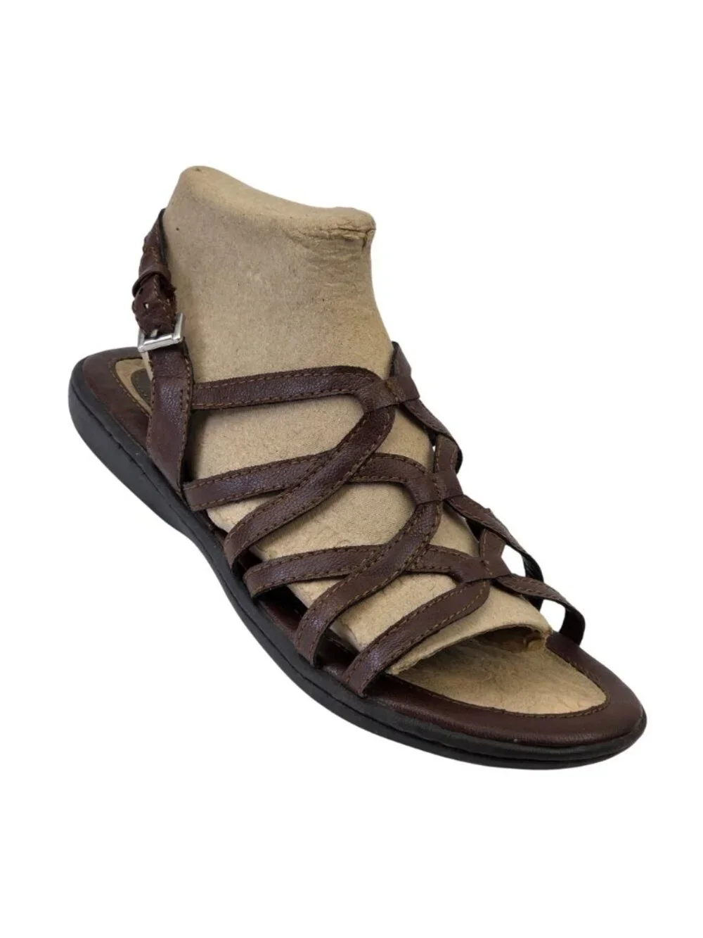 B.O.C. by Born Strappy Sandals Dark Brown Size 8M
